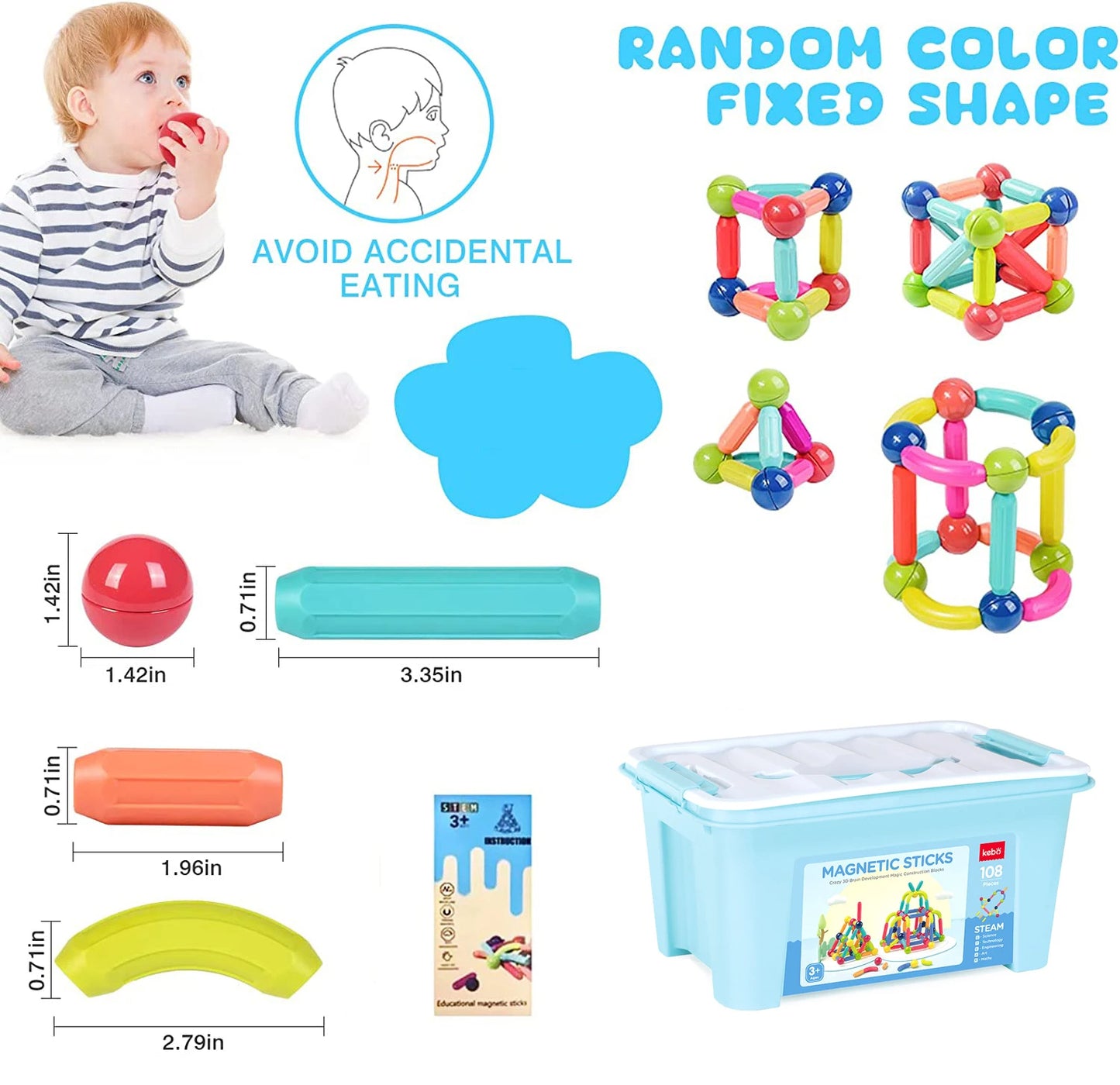 Caartup™ Creative 64-Piece Magnetic Set