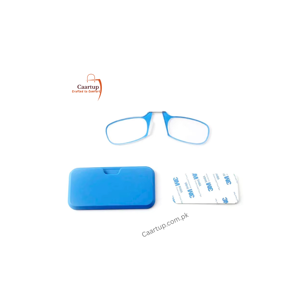 Caartup™ Ultra Thin Legless Clip Nose Portable Reading  Glass With Case